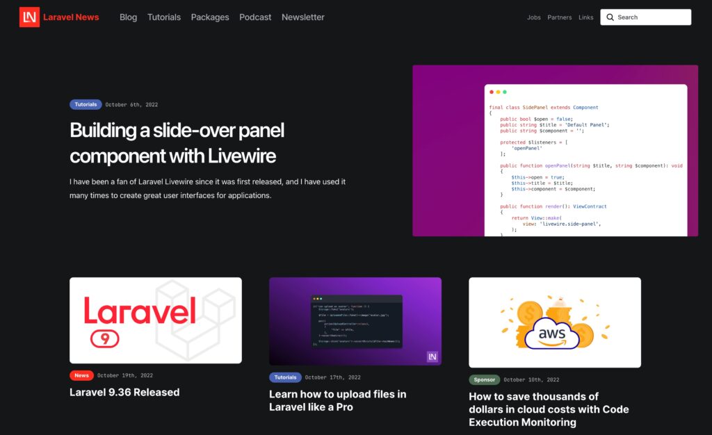 Laravel News Website